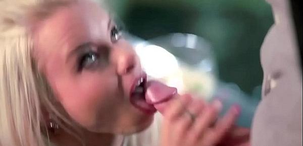  Beautiful Blonde Babe Sucks Dick To Music